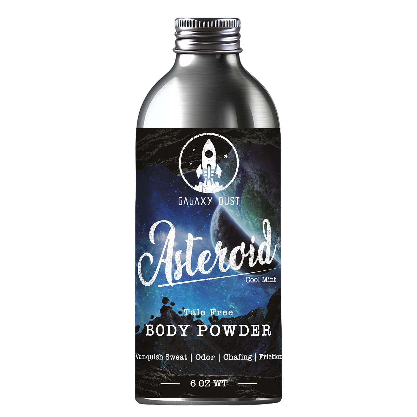 Asteroid cooling body powder for men and women