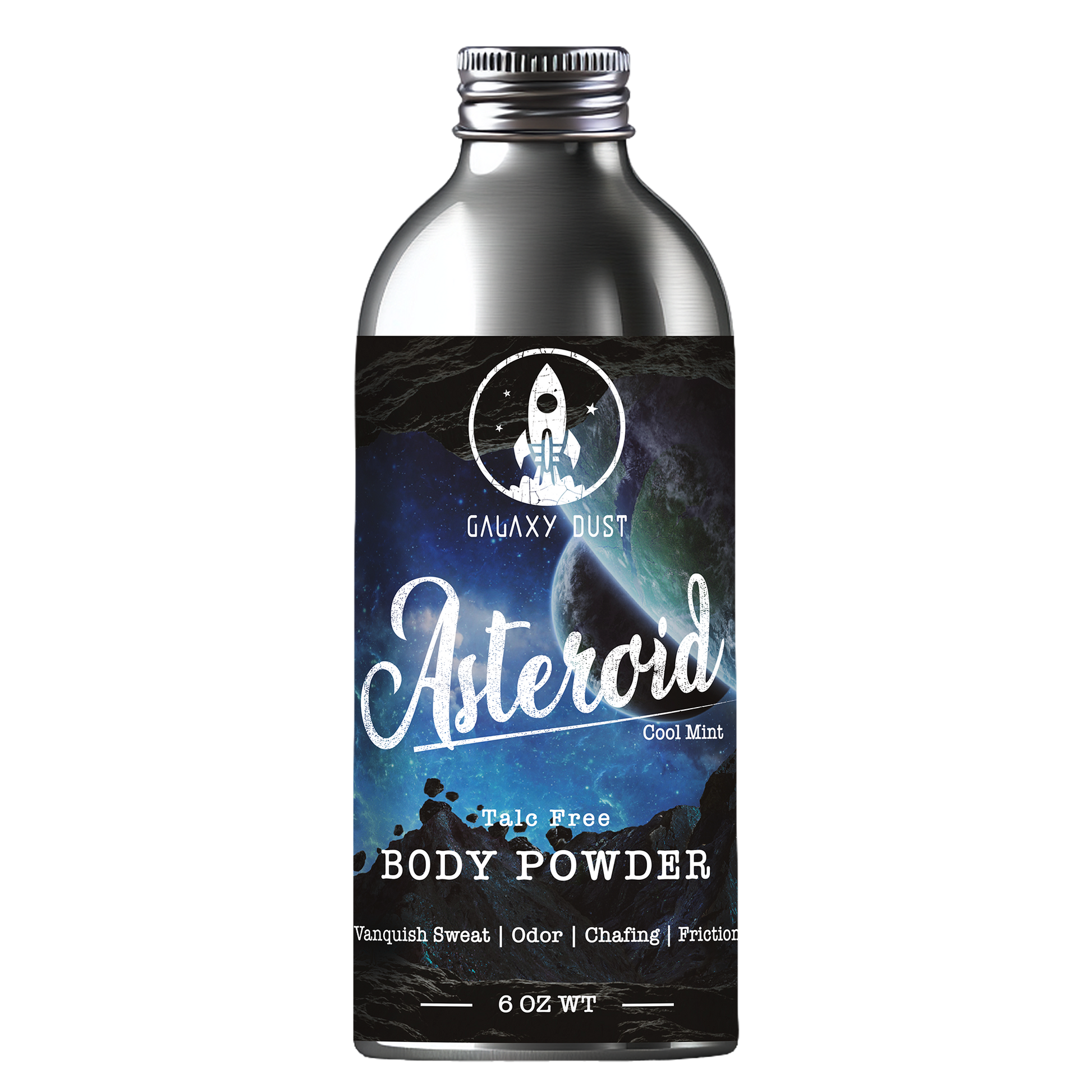 Asteroid cooling body powder for men and women