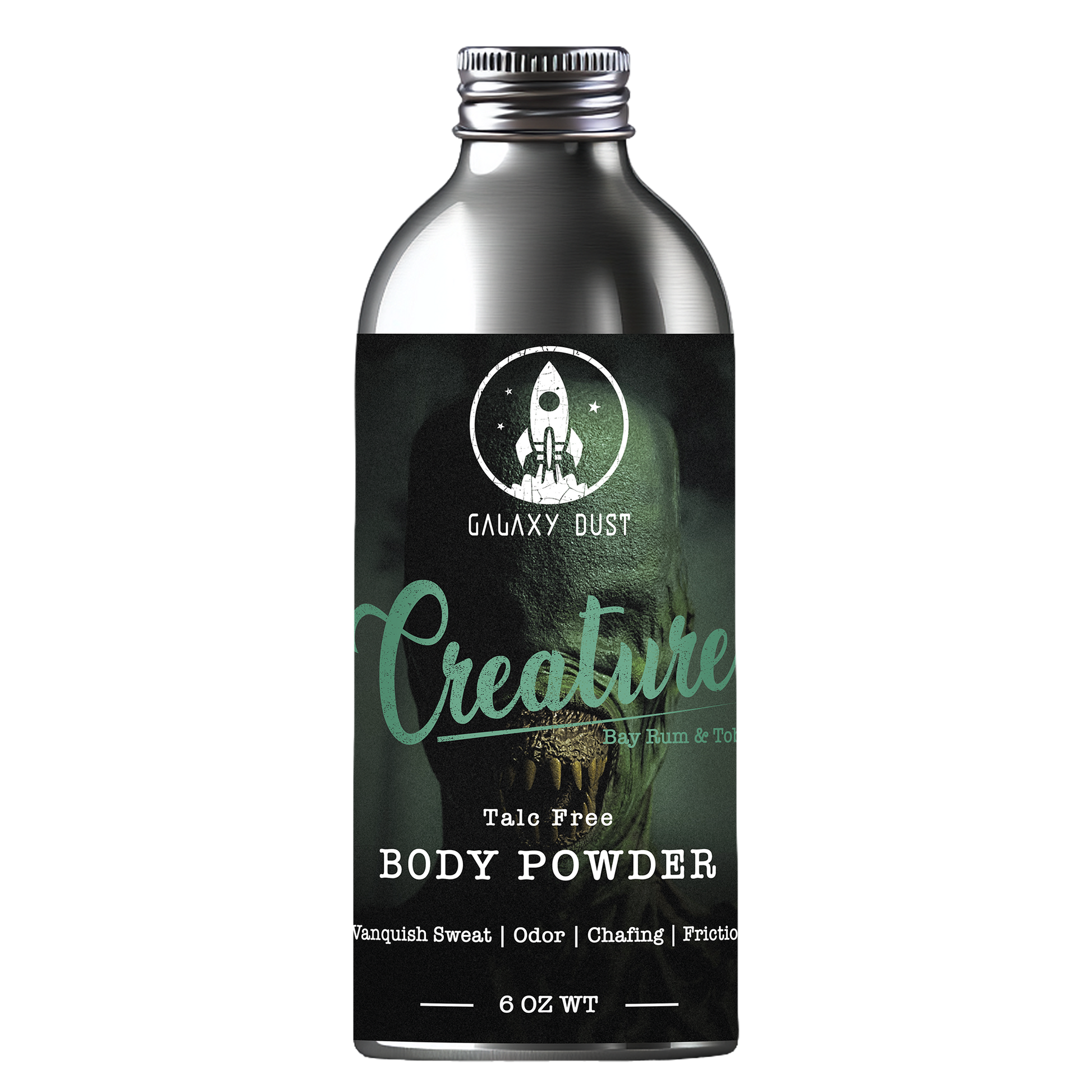 Bottle of Creature body powder for men